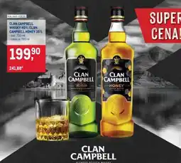 Makro CLAN CAMPBELL WHISKY 40 %, CLAN CAMPBELL HONEY 35 % nabídka