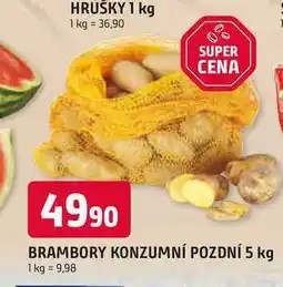 Trefa BRAMBORY KONZUMNÍ POZDNÍ nabídka