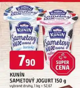 Trefa KUNÍN SAMETOVÝ JOGURT nabídka
