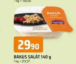 Trefa BAKUS SALÁT nabídka