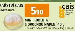 Trefa Kobliha s ovocnou náplní nabídka