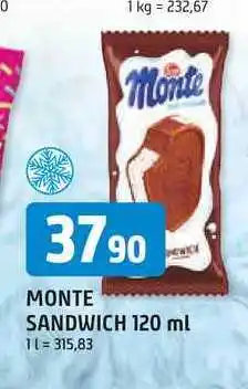 Trefa MONTE SANDWICH nabídka