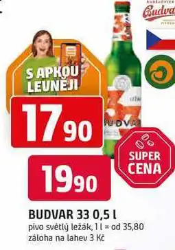 Trefa BUDVAR 33 nabídka