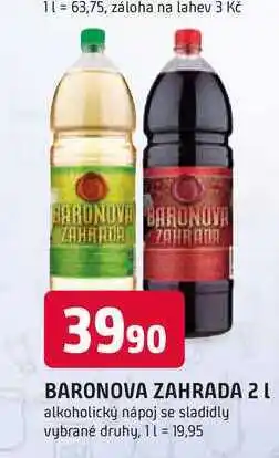 Trefa BARONOVA ZAHRADA 2l alkoholický nápoj se sladidly nabídka