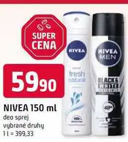 Trefa NIVEA 150 ml deo sprej nabídka