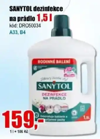 Sanytol dezinfekce na prádlo