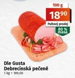Coop Dle Gusta Debrecínská pečeně nabídka