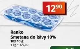 Coop Ranko Smetana do kávy 10% nabídka