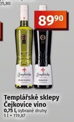 Coop Templářské sklepy Čejkovice víno nabídka