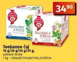 Coop Teekanne čaj nabídka