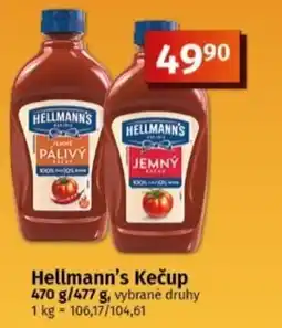 Coop Hellmann's Kečup nabídka