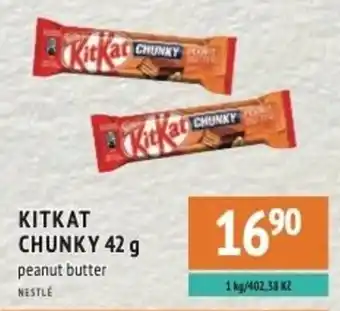 Kitkat chunky peanut butter