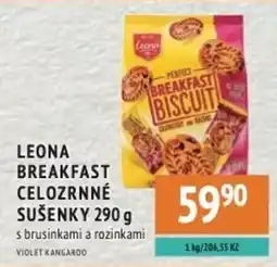 Coop hb Leona breakfast celozrnné sušenky nabídka