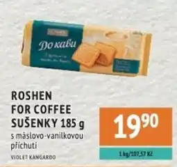 Coop hb Roshen for coffee sušenky s máslovanilkovou příchutí nabídka
