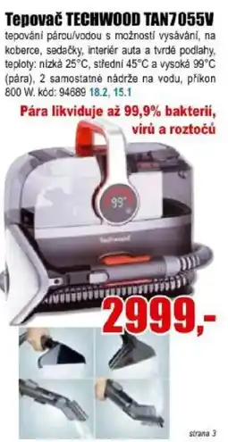 EVA Techwood tepovač parou/vodou nabídka