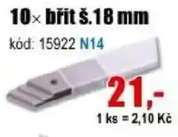 EVA břit š.18 mm nabídka