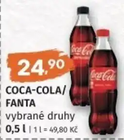 Coop hb Coca-Cola/Fanta vybrané druhy nabídka