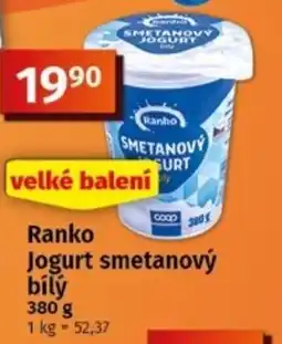 Coop Ranko jogurt smetanový bílý nabídka