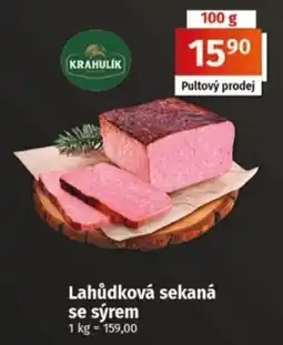 Coop Krahlulik lahůdková sekaná se sýrem nabídka