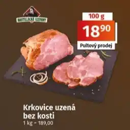 Coop Kostelecké uzeniny Krkovice uzená bez kosti nabídka
