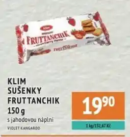 Coop hb Klim sušenky fruttanchik s jahodovou náplní nabídka