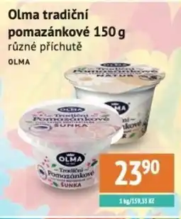 Coop hb Olma tradiční pomazánkové nabídka