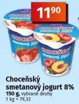Coop Choceňský smetanový jogurt nabídka