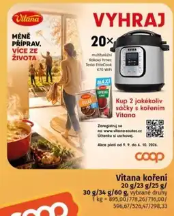 Coop Vitana koření nabídka