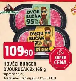 Trefa BURGER DVOURUČÁK nabídka