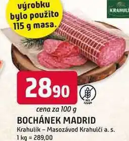 Trefa BOCHÁNEK MADRID nabídka