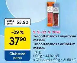 Tesco Tesco Kabanos s vepřovým masem nabídka