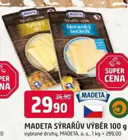 Trefa MADETA SÝRAŘŮV VÝBĚR nabídka