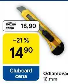 Tesco Odlamovací nůž, 18 mm nabídka