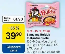 Tesco Samyang Buldak Instantní nudle, 130-140 g, více druhů nabídka