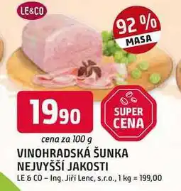 Trefa VINOHRADSKÁ ŠUNKA NEJVYŠŠÍ JAKOSTI nabídka