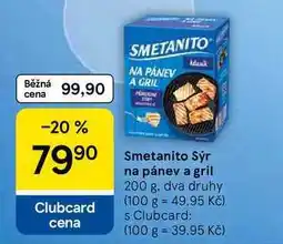 Tesco Smetanito Sýr na pánev a gril, 200 g, dva druhy nabídka