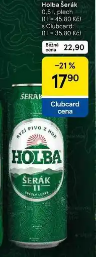 Tesco Holba Šerák, 0.5 l, plech nabídka