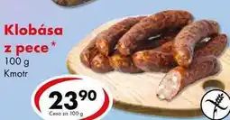 CBA Klobása z pece nabídka