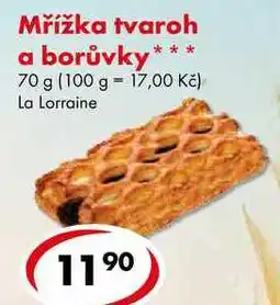 CBA Mřížka tvaroh borůvky nabídka