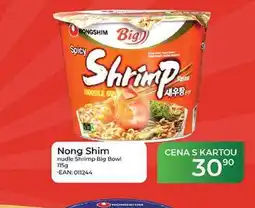 Tamda Foods Nong Shim nudle Shrimp Big Bowl nabídka