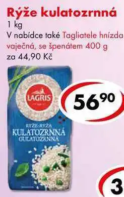 CBA Rýže kulatozrnná nabídka