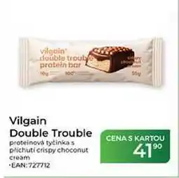 Tamda Foods Vilgain Double Trouble proteinová tyčinka s příchutí crispy choconut cream nabídka