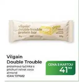 Tamda Foods Vilgain Double Trouble proteinová tyčinka s příchutí velvet coco almond nabídka