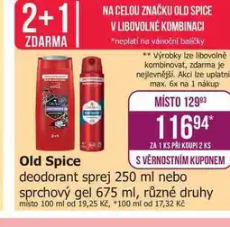 Teta Old Spice deodorant ve spreji 250ml, vybrané druhy nabídka