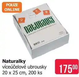 Teta Naturalky víceúčelové ubrousky 20 x 25 cm, 200 ks nabídka