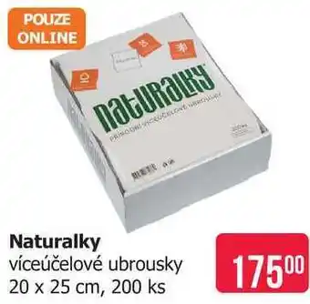 Teta Naturalky víceúčelové ubrousky 20 x 25 cm, 200 ks nabídka