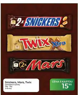 Tamda Foods Snickers, Mars, Twix čokoládové tyčinky 70g-75g nabídka