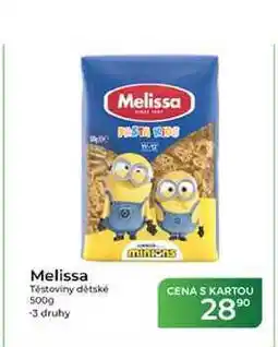 Tamda Foods Melissa Těstoviny dětské nabídka