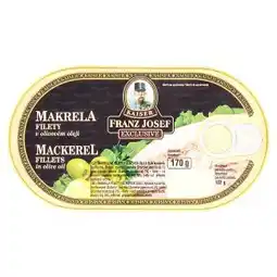 Tamda Foods Kaiser Franz Josef Exclusive Makrela filety 170g, vybrané druhy nabídka