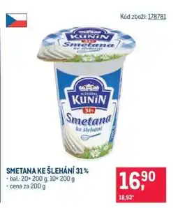 Makro Smetana ke šlehání 31 % nabídka